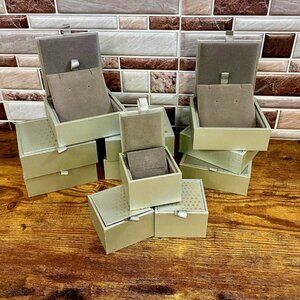 Light Green and Gold Jewelry Boxes for Sale (8 x 4"x4" & 3 x 2.5"x2.5")